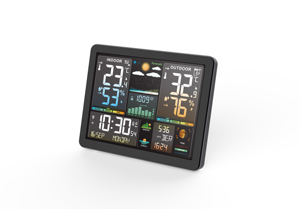 무선 기상 관측소 실내 실외 온도계 습도계 온도 습도 모니터 기압계 자동 기상 관측소 - Product Image 2