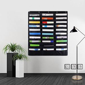 Office Classroom <b>Folder</b> Storage Hanging Bag Hanging <b>File</b> <b>Folder</b> Organizer Wall Hanger for Magazines - Product Image 5