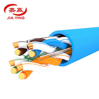 Câble Réseau Intérieur Cat6 305m Boîte 23AWG Cuivre Nu Gaine LSZH Câble LAN Pass-Through Jiaying Industries