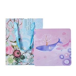 Modern Recyclable Art <b>Paper</b> Handbag Gift Bag with Custom Design Creative Craft Ribbon Handles for Candle Packaging - Product Image 2