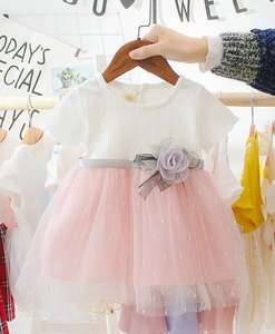 Robes pour filles de style coréen, mode décontractée, dentelle fantaisie, fleurs, robe pour bébé et enfant - Product Image 3