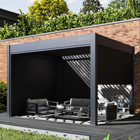 Promotion exceptionnelle : Pergola en aluminium avec système de lames orientables, pavillon extérieur très demandé pour jardin et terrasse