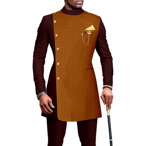 Mode <span class=keywords><strong>africaine</strong></span>, costumes ethniques traditionnels <span class=keywords><strong>pour</strong></span> hommes en deux pièces, manches longues, avec pantalon, vêtements <span class=keywords><strong>pour</strong></span> hommes - Product Image 1
