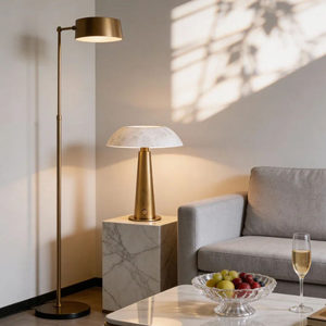 Metal Mushroom Table Lamp <b>Led</b> Touch Dimming Cordless <b>Battery</b> Powered For Bedroom Study Bar Decor - Product Image 2