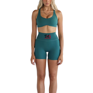 Ensemble soutien-gorge de sport haute performance et short respirant à séchage rapide, extensible dans les 4 sens, pour le yoga et le fitness, pour femme - Product Image 3