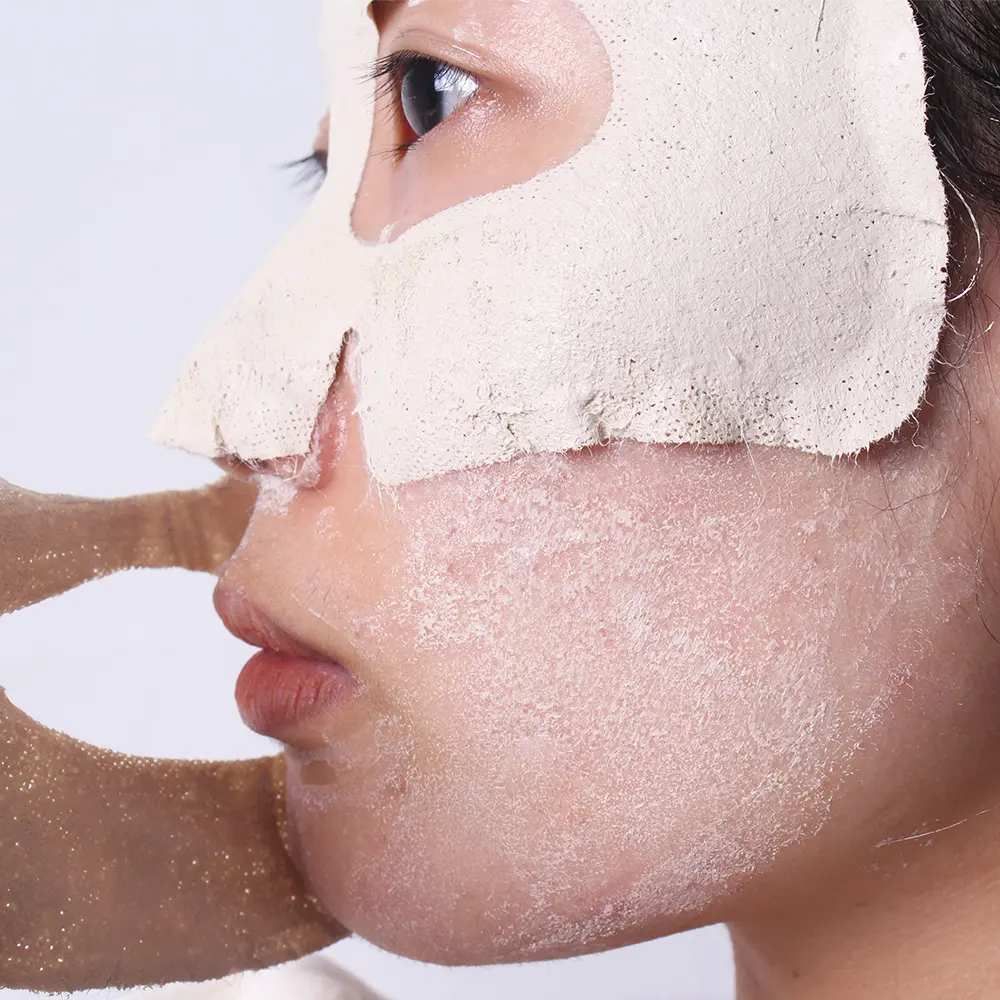 Beschikbaar In Voorraad Dode Zee Witte Klei Masker Voor Acne Behandeling Huidverzorgingsblad