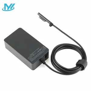 电源适配器交流适配器44W 15V 2.58A充电器USB端口，适用于微软Surface Pro 5 Pro 4 Pro 3笔记本电脑15V 2.58A