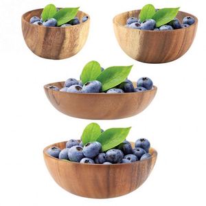 创意现代奢华葫芦碗木质环保耐热沙拉搅拌碗工厂供应批发价 - Product Image 3