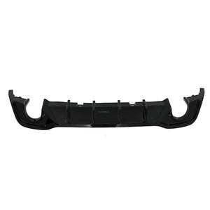 K-SEEK Single Outlet Twin diffusore di scarico ABS Gloss Car paraurti posteriore Lip per <span class=keywords><strong>VW</strong></span> <span class=keywords><strong>Golf</strong></span> <span class=keywords><strong>8</strong></span> GTI - Product Image 1