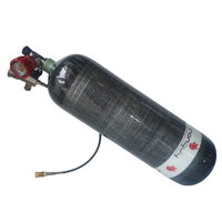 Vanne d'adaptation de station de remplissage DIN G5/8 300Bar 4500psi avec manomètre pour réservoir de cylindre Airsoft PCP Paintball HPA