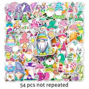 Pegatinas Premium de Gnomos de Pascua, Diseño de Dibujos Animados para Diario, Paquete de Pegatinas Decorativas Impermeables, Regalo de Cumpleaños para Niños - Product Image 5