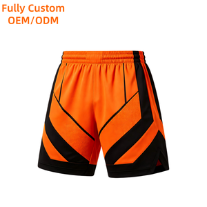 Shorts de basketball personnalisés OEM en gros pour hommes, en mesh, séchage rapide, sublimation, haute qualité, shorts de sport personnalisés pour équipes, shorts actifs pour hommes - Product Image 1