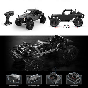 MJX Hype Go 1/12 4WD Motor sin escobillas Coche Carcasa <span class=keywords><strong>de</strong></span> aluminio Metal Escalada Off-Road Monster Truck 12 km/H Control remoto <span class=keywords><strong>de</strong></span> velocidad - Product Image 4