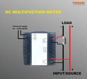 Medidor Multifunción Yokins YI-211 DC kWh 4 en 1, 45-270V AC/DC, 96x96mm, Medidor de Voltaje, Corriente, Potencia y Energía - Product Image 3