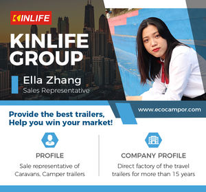 2025 Venta caliente tienda normal plegable ECOCAMPOR <span class=keywords><strong>Camper</strong></span> Trailer con plegado delantero y dos camas para la venta - Product Image 6