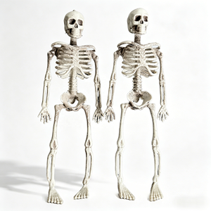 Mini Scheletro in Plastica per Decorazioni <span class=keywords><strong>di</strong></span> <span class=keywords><strong>Halloween</strong></span>, Modello Realistico <span class=keywords><strong>di</strong></span> Teschio <span class=keywords><strong>da</strong></span> 15cm per Appendere, Decorazioni per Feste, Accessori Didattici - Product Image 3