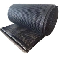 Sabuk Konveyor Jaring Fiberglass Berlapis PTFE Tahan UV Anti-Statik Anyaman Polos E-Glass Sambungan Alligator Isolasi Panas Pemotongan