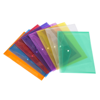 Personalizado multicolor PVC translúcido A4/A5 sobre de plástico transparente documento archivo carpeta bolsa con etiqueta bolsillo para archivar al por mayor