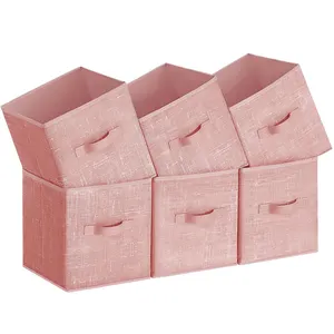 11 Inch Non Woven Fabric Cubes Storage Organizer Bins Wholesale Custom