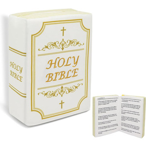 Oreiller en peluche en forme de livre de la <span class=keywords><strong>Bible</strong></span> B895, s'ouvre, cadeaux religieux chrétiens, cadeaux de fête, cadeaux pour enfants, baptême, Pâques, oreiller de la <span class=keywords><strong>Bible</strong></span> ODM - Product Image 1