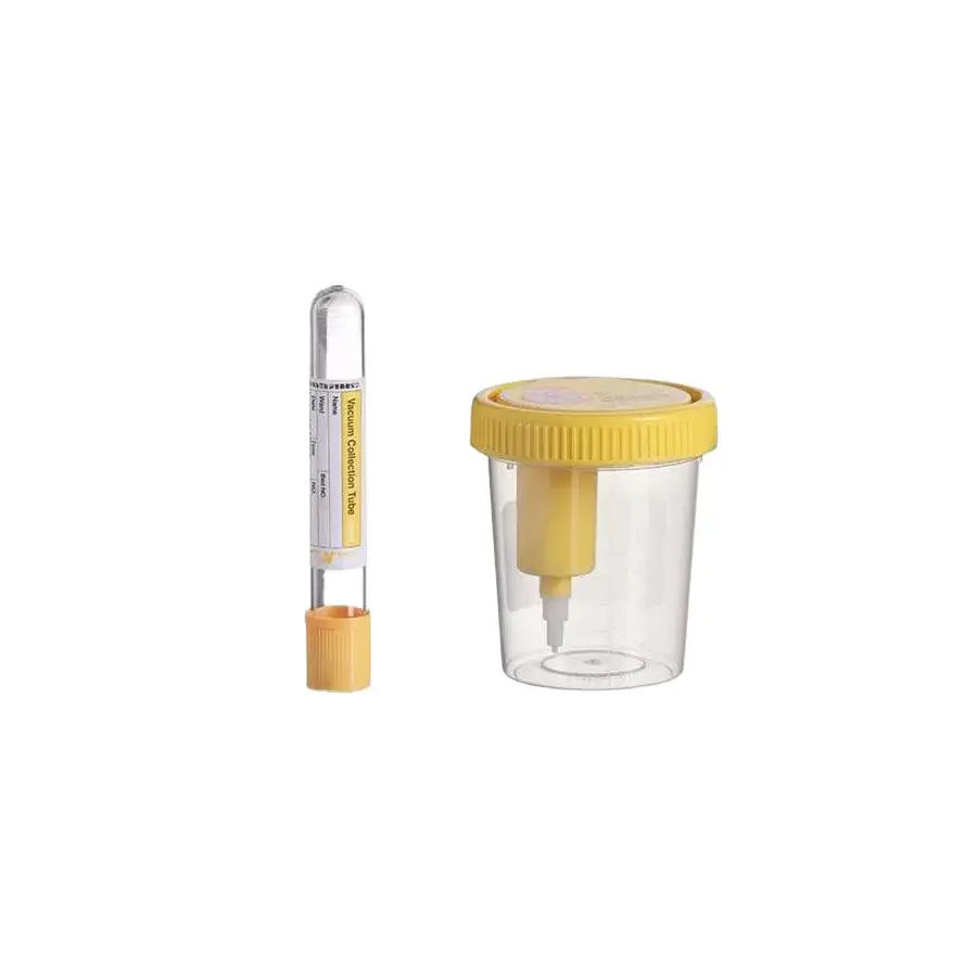 Bicchieri per la raccolta dei campioni contenitori per urina sottovuoto monouso da 60ml 90ml 100ml 120ml con ago