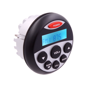 New Luxury Waterproof Aluminum Black MP3 Player for Yacht/ATV/Marine Use - Product Image 1
