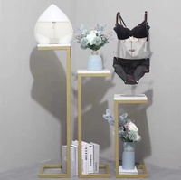 Boutique Or Vitrine Table Gigogne Magasin De Vêtements Comptoir Créatif Sac À Main Étagère À Chaussures 3 pcs/set