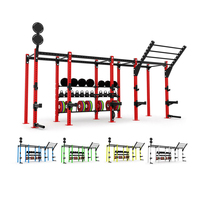 Équipement de fitness mural sur mesure CF ComprehensiveTraining Rack, structure de musculation autoportante pour tractions et cross-training