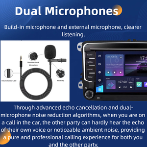 Autoradio Linux pour VW Polo Golf Passat Skoda, appareil d'autoradio 2 DIN, autoradio double DIN, 2 USB - Product Image 3