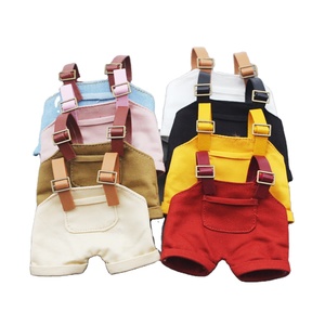 Venta al por mayor Popular 17CM 10CM 20cm <span class=keywords><strong>Muñeca</strong></span> Ropa de felpa Colgante Mono Trajes Ropa Accesorios Muñecas Vestir Overoles de mezclilla - Product Image 1