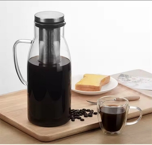 Échantillon Gratuit : Cafetière à Froid Hermétique Personnalisée 1,5 L avec Bec Verseur, <span class=keywords><strong>Carafe</strong></span> en Verre et Filtre en Acier Inoxydable - Product Image 3
