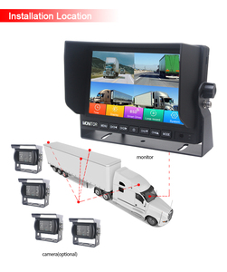 7inch màn hình cảm ứng phía sau xem màn hình Ai cho người đi bộ hệ thống phát hiện trái/phải/trở lại điểm mù phát hiện đảo ngược xe tải màn hình - Product Image 6