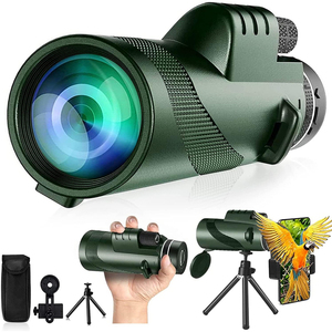 Adaptateur monoculaire pour Smartphone 80x100 haute puissance télescope monoculaire pour la chasse à la faune observation des oiseaux voyage Camping randonnée - Product Image 1
