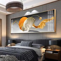 Modern soyut katı geometri posterler baskılar lüks tuval resim kristal porselen başucu resim ev dekor vazosu duvar sanatı