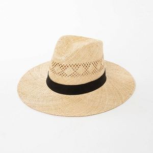 2025 Summer New Arrival Hand Made Hollow Out Wide Brim <b>Fedora</b> Hat Luxury Panama Hat Fashion Sisal <b>Straw</b> Hat - Product Image 6