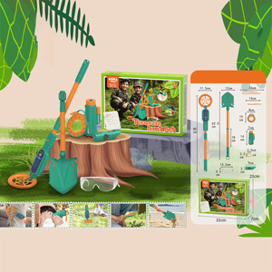 Giocattoli di esplorazione all'aperto per bambini caldi <span class=keywords><strong>Set</strong></span> di attrezzatura da campeggio giocattolo da campeggio Kit Explorer finzione gioco di avventura <span class=keywords><strong>Set</strong></span> caccia al tesoro - Product Image 4