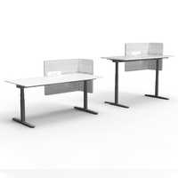 Table de bureau réglable en hauteur avec double moteur, cadre de table électrique réglable en hauteur