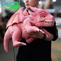 Marionnettes de dinosaures animatroniques Gecai pour parcs d'attractions, accessoires de bébés dinosaures réalistes à vendre