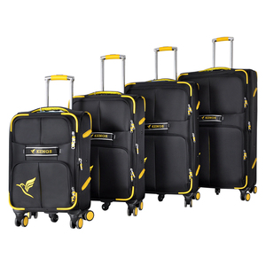 Fabrik Großhandel weiches Nylon Stoff Gepäck 4 Stück Sets 4 Doppel räder Reisekoffer Handgepäck - Product Image 2