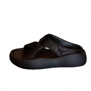 Nouvelles sandales compensées à plateforme pour femme, style été, légères, à enfiler, à bout ouvert, ornées de strass, motif léopard, imperméables, décontractées, pour la plage - Product Image 6
