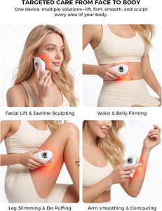 Eveekon - Masajeador Eléctrico de Meridianos con Ventosas, Máquina de Guasha con Luz Roja para Moldear el Cuerpo y la Cara - Product Image 2