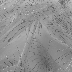 Kim loại vàng chủ đề hoa ren vải mẫu có sẵn ren lưới ren vải cho kim loại dệt thiết kế - Product Image 2