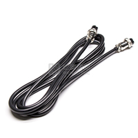 Connecteur aviation femelle étanche GX12 GX20 GX16, raccord de jonction 2/3/4/5/6/7/8/9/10 broches, câble de 20 cm en laiton, prise d'air
