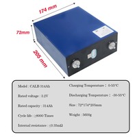 Celdas de Batería Lifepo4 Prismáticas EVE MB31 314Ah CALB 280K V3 Nuevas con Doble Orificio, 3.2v 280Ah 314Ah, en Stock en la UE
