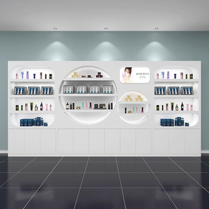 Hot bán sản phẩm sáng tạo tủ trưng bày thẩm mỹ viện mỹ phẩm đa chức năng nhiều lớp kệ gỗ - Product Image 5