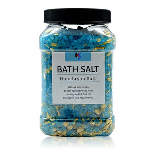 Özel etiket doğal islatın kristal himalaya tuz banyo derin temizlik vücut banyo tuzları ile kurutulmuş çiçekler kavanoz banyo tuzu - Product Image 6