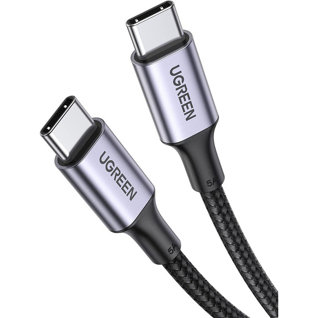 UGREEN 100W USB C to USB C Cable 6ft Fast Charging 5A Charger Braid Shielding USBC to USB C Cord Compatible for MacBook Pro
