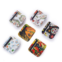 AP nouveau 70MM métal imprimé étui à cigarettes Portable en acier inoxydable rouleau de cigarettes manuel Logo personnalisé boîte à roulettes
