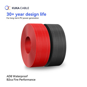 <span class=keywords><strong>สาย</strong></span>เคเบิลโซลาร์เซลล์ PV ขนาด 4-25 ตร.มม. 1500V DC ได้รับการรับรองมาตรฐาน TUV ฉนวน XLPE สองชั้น ป้องกันรังสียูวี สำหรับสถานีไฟฟ้าพลังงานแสงอาทิตย์ - Product Image 3