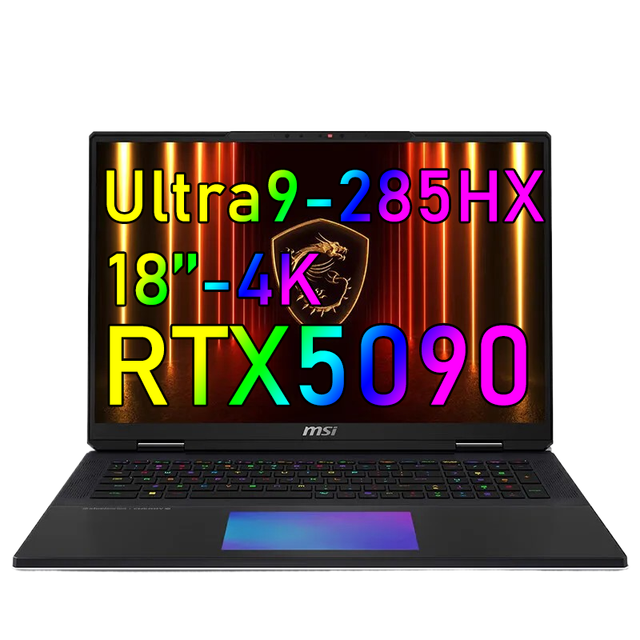 msi titan18 ultra laptops brand new 2025 gaming rtx 5090 18 inch 4k ordinateur portable ul9 285hx computer